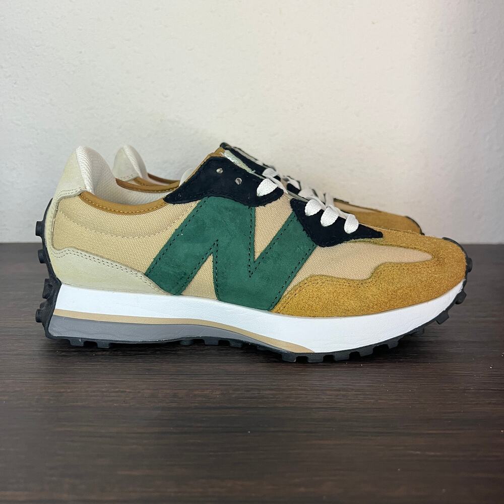 New Balance 327 Beige Green Yellow Sneakers Men’s Size 8.5 MS327DB